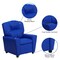 Flash Furniture Kids Recliner, 25" to 39" x 28", Upholstery Color: Blue BT-7950-KID-BLUE-GG - alternate 6